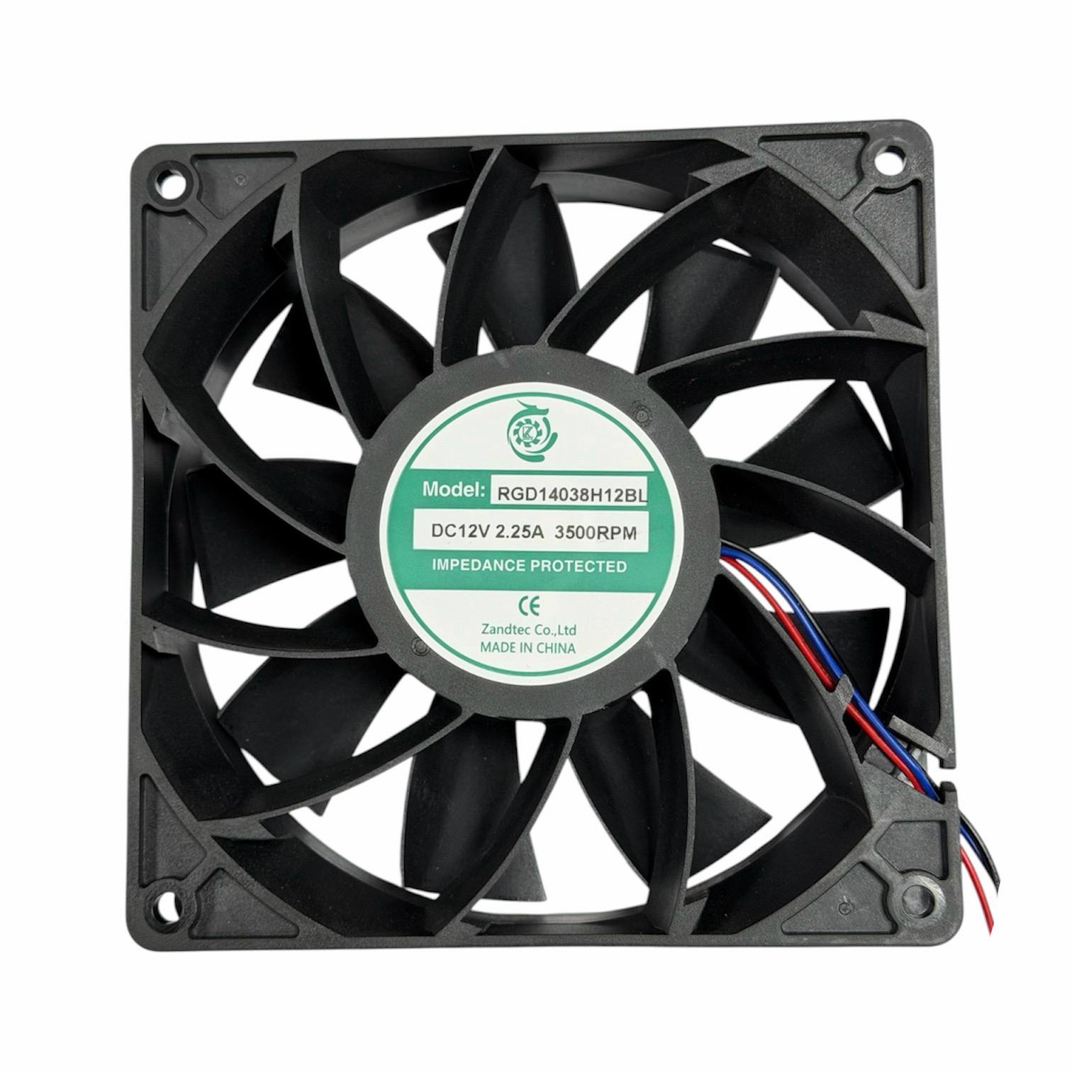 فن DC 12 ولت 14 سانت بلبرینگی KZ14038B