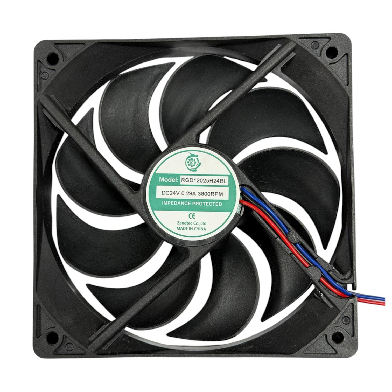 فن DC 24 ولت 12 سانت بلبرینگی KZ12025B