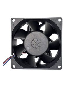 فن DC بلبرینگی 12 ولت سایز 8 سانتی‌متر مدل KZ8038B